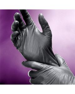 BLACK NITRILE EXAM GLOVES